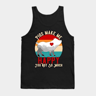 Pigs Make Me Happy Tank Top